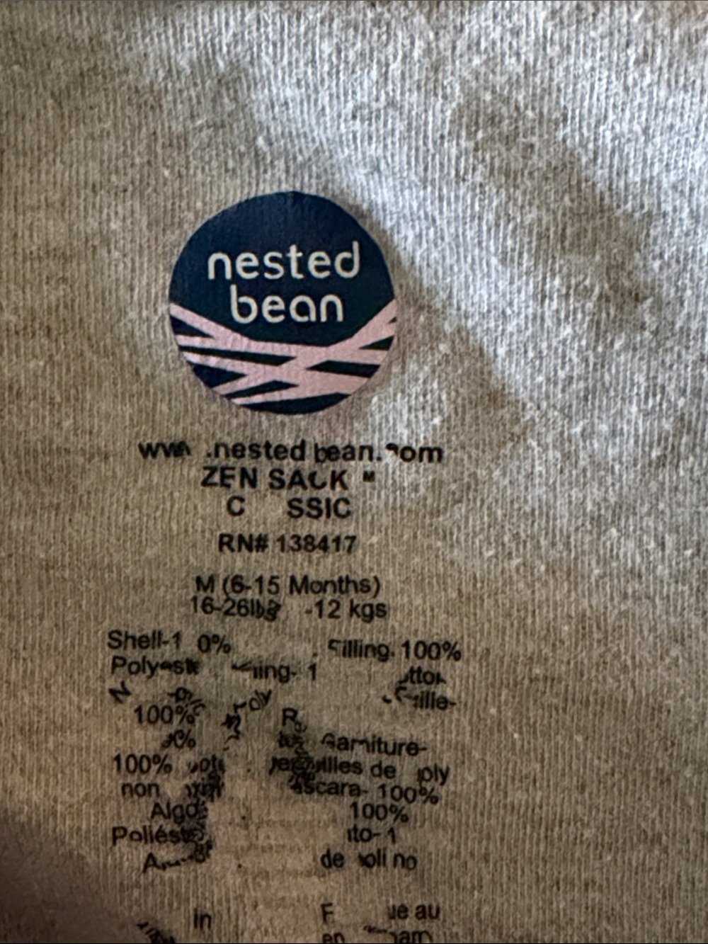 Nested Bean Sleep Sack - Picture 5 of 6